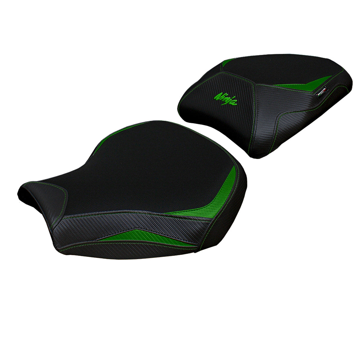 Funda de asiento Kawasaki Ninja H2 1000SX 2018-2025 Tappezzeria Italia TPZ en verde