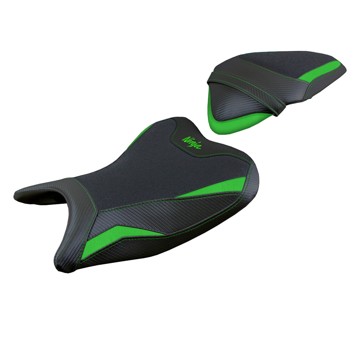Kawasaki Ninja 400 2018-2023 Seat Cover Tappezzeria Italia TPZ Ultragrip in Green