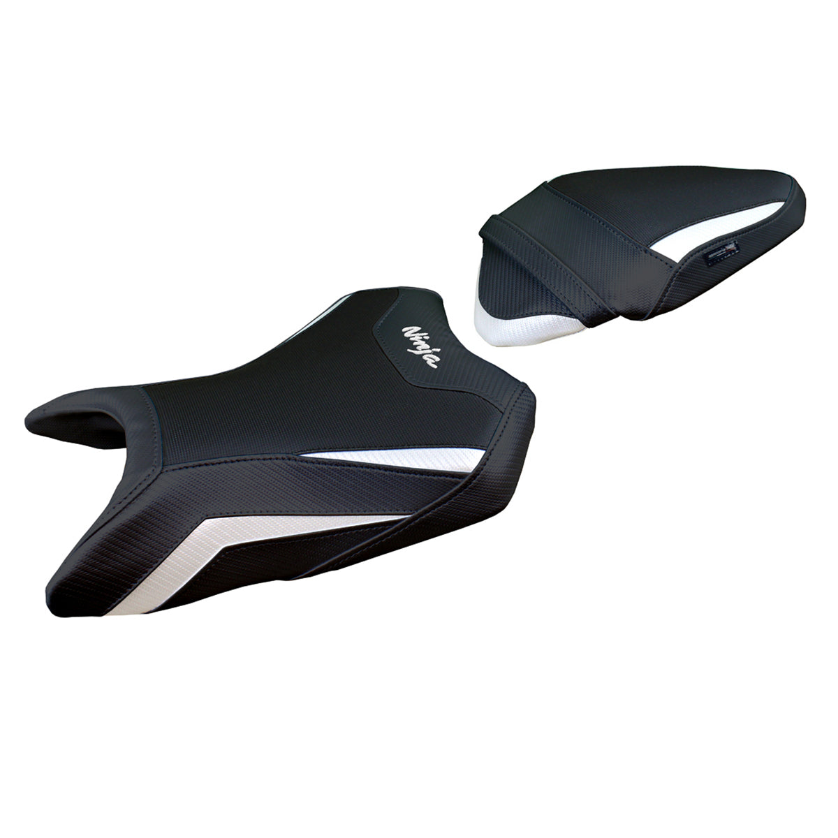 Kawasaki Ninja 500 2024-2025 Seat Cover Tappezzeria Italia TPZ Comfort in White and Black
