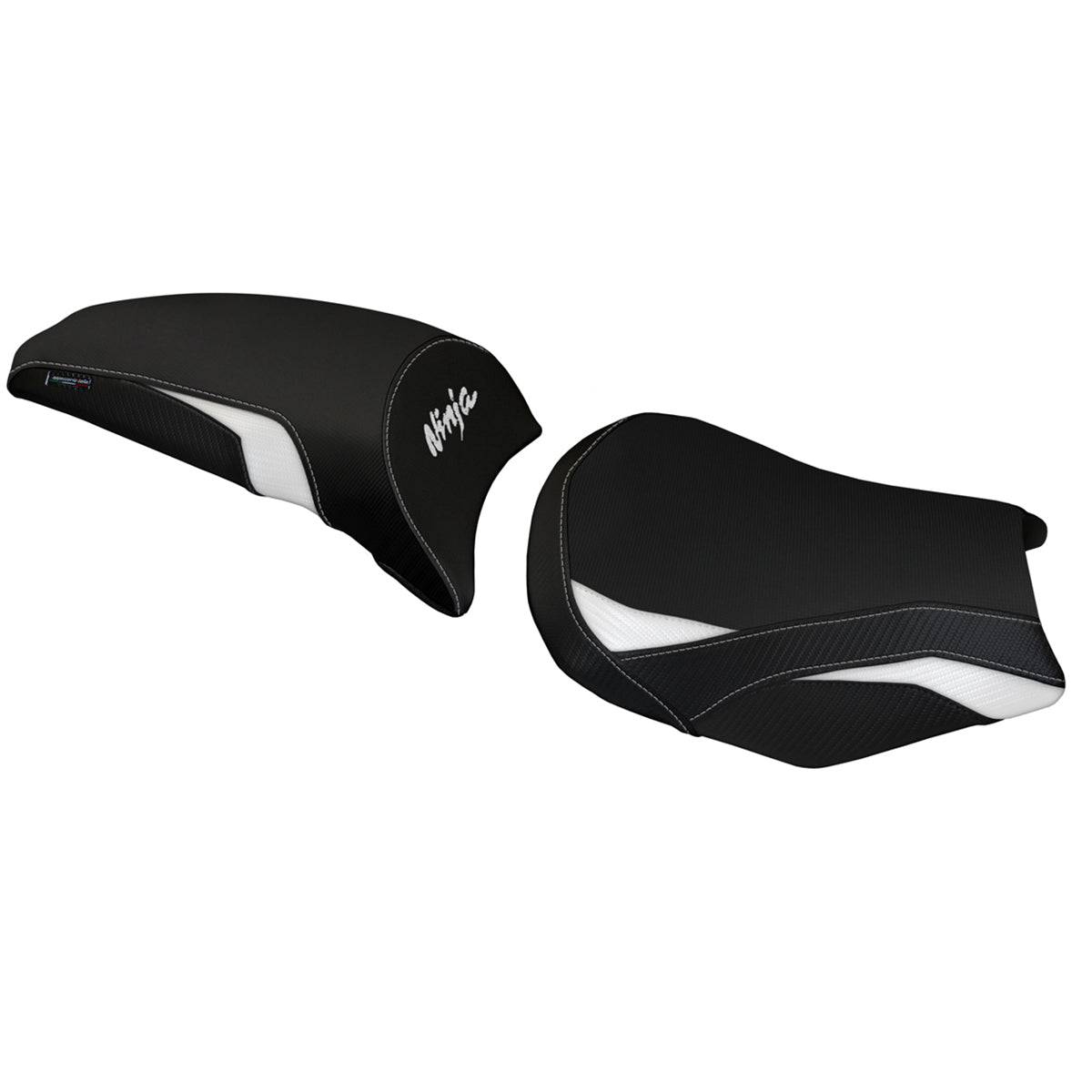 Kawasaki Ninja 650 Z650 2017-2025 Seat Cover Tappezzeria Italia TPZ in White and Black