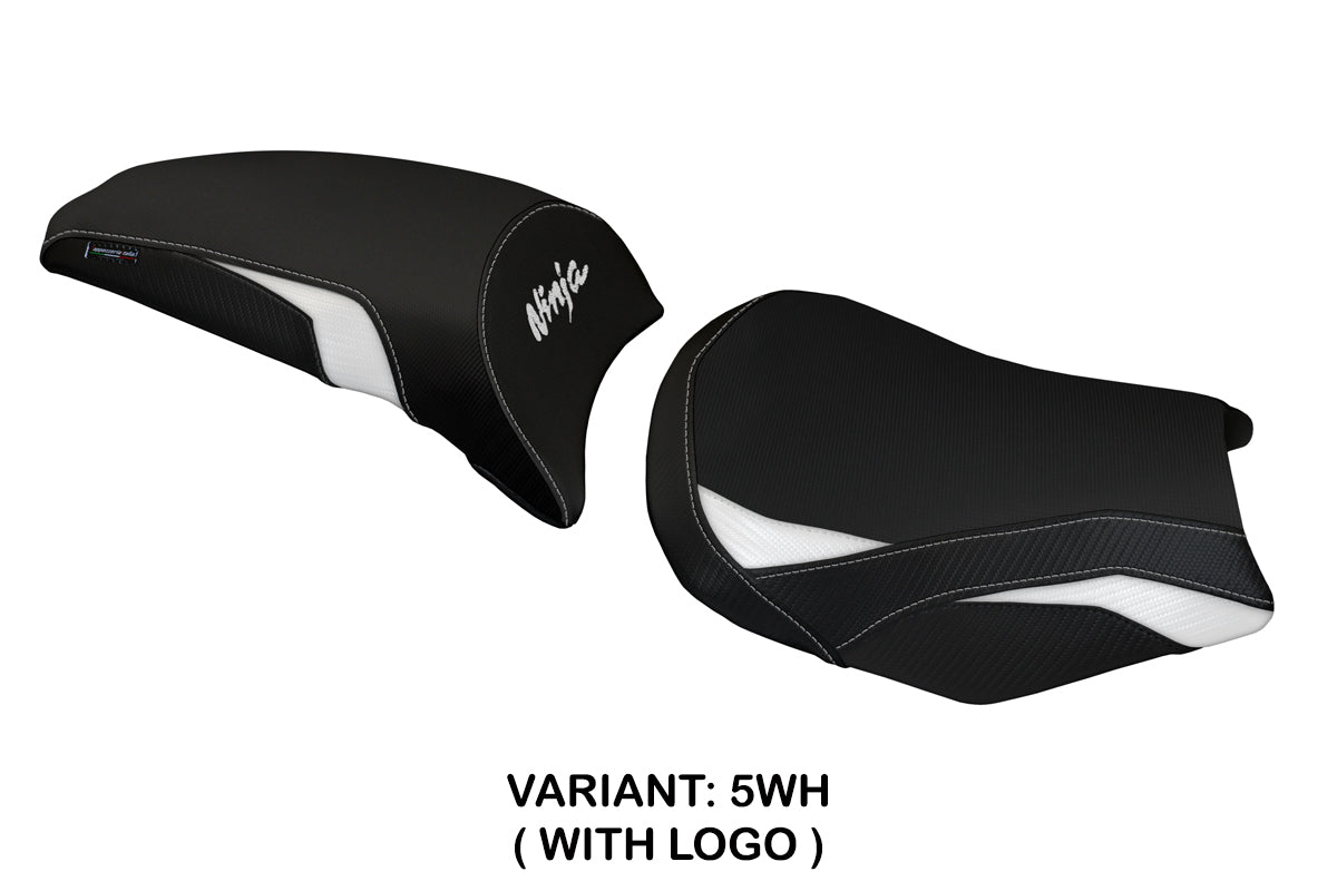 Kawasaki Ninja 650 Z650 2017-2025 Seat Cover Tappezzeria Italia TPZ in White and Black