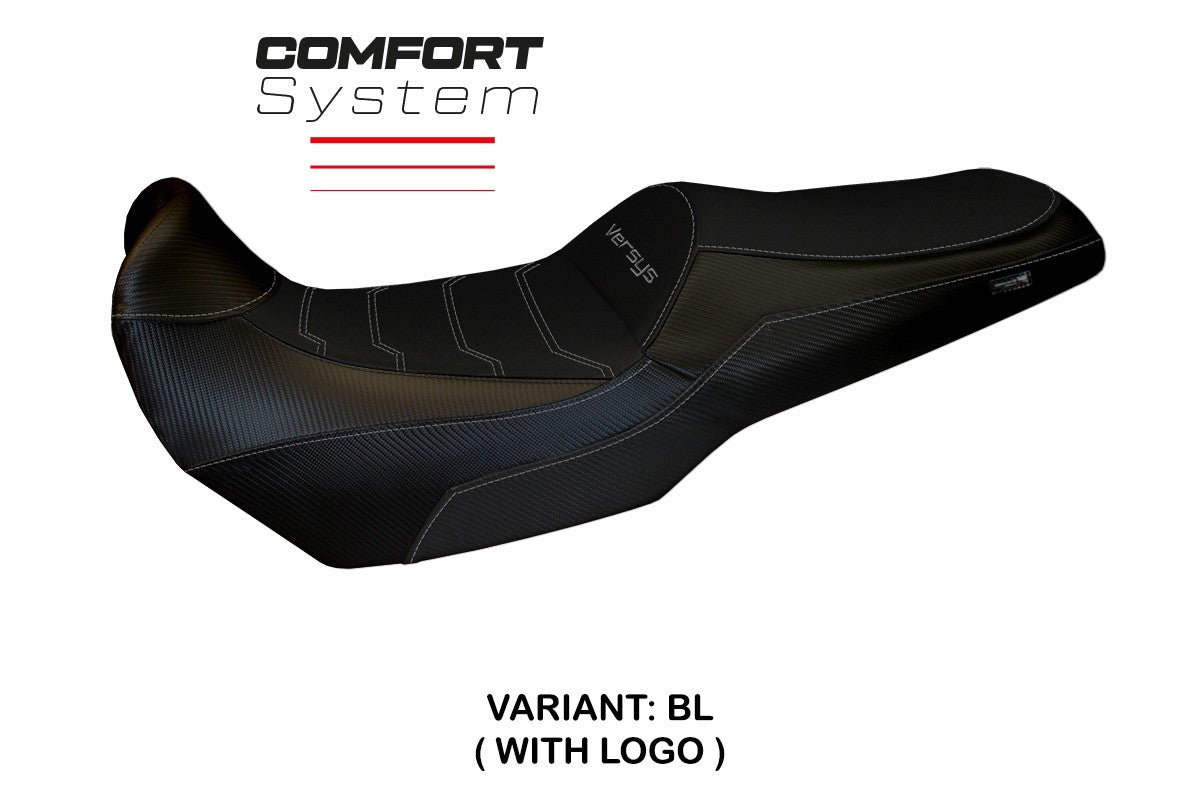 Funda de asiento Kawasaki Versys 1100 2025 Tappezzeria Italia TPZ Comfort Negro