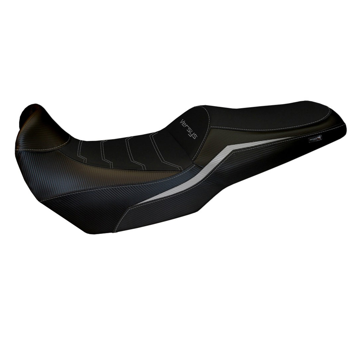Funda de asiento Kawasaki Versys 1100 2025 Tappezzeria Italia TPZ Comfort Plata Negro
