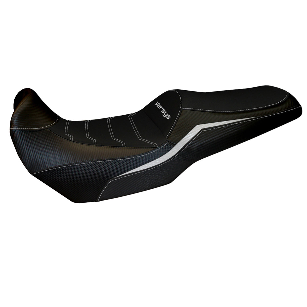 Kawasaki Versys 1000 2019-2024 Seat Cover Tappezzeria Italia TPZ Comfort in White and Black