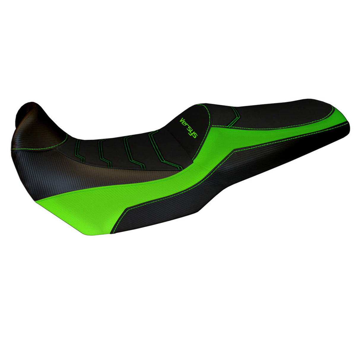 Kawasaki Versys 1000 2011-2018 Seat Cover Tappezzeria Italia TPZ Comfort in Green and Black