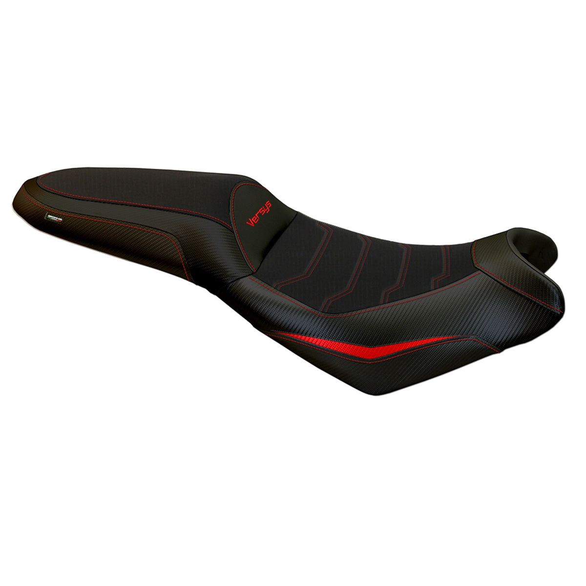 Kawasaki Versys 650 2007-2025 Seat Cover Tappezzeria Italia TPZ Comfort in Red and Black