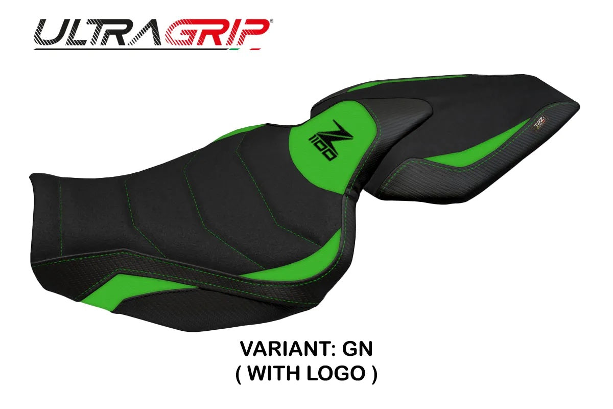 Kawasaki Z1100 2026 Seat Cover TPZ Italia Ultragrip Green Black