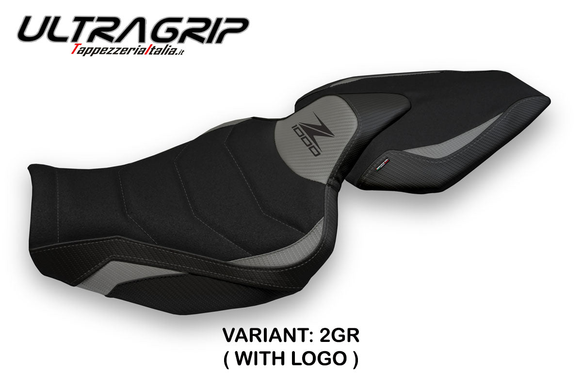 Kawasaki Z1000 2014-2021 Seat Cover Tappezzeria Italia TPZ Ultragrip in Grey and Black