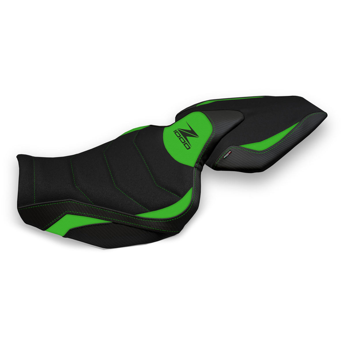 Kawasaki Z1000 2014-2021 Seat Cover Tappezzeria Italia TPZ Ultragrip in Green and Black