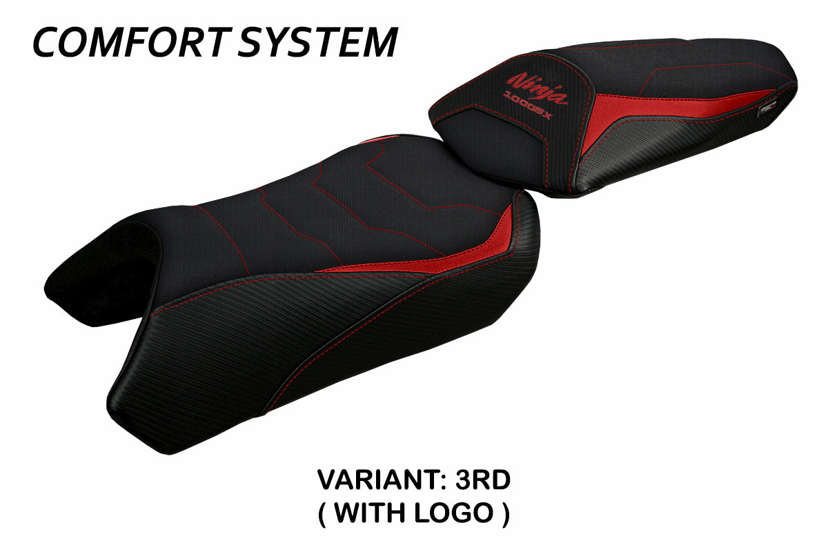Kawasaki Ninja 1000 / 1000 SX 2020-2024 Seat Cover Tappezzeria Italia TPZ Comfort in Red