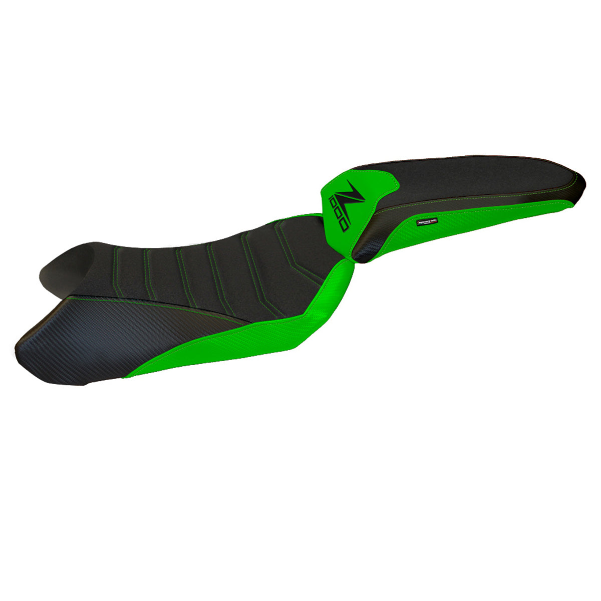 Funda de asiento Kawasaki Ninja 1000 Z1000 SX 2017-2019 Tappezzeria Italia TPZ Ultragrip en verde