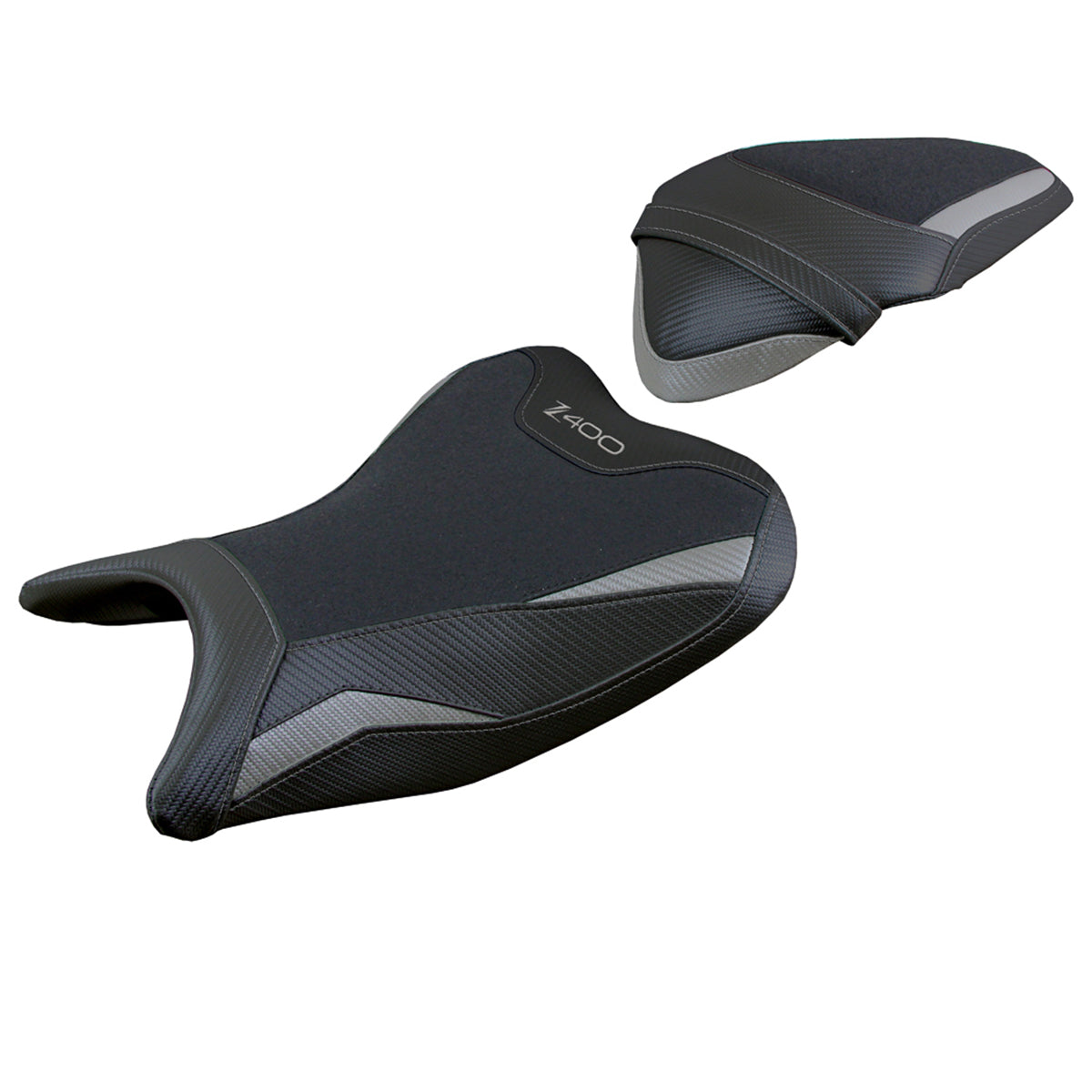 Kawasaki Z400 2018-2023 Seat Cover Tappezzeria Italia TPZ Ultragrip Grey Black