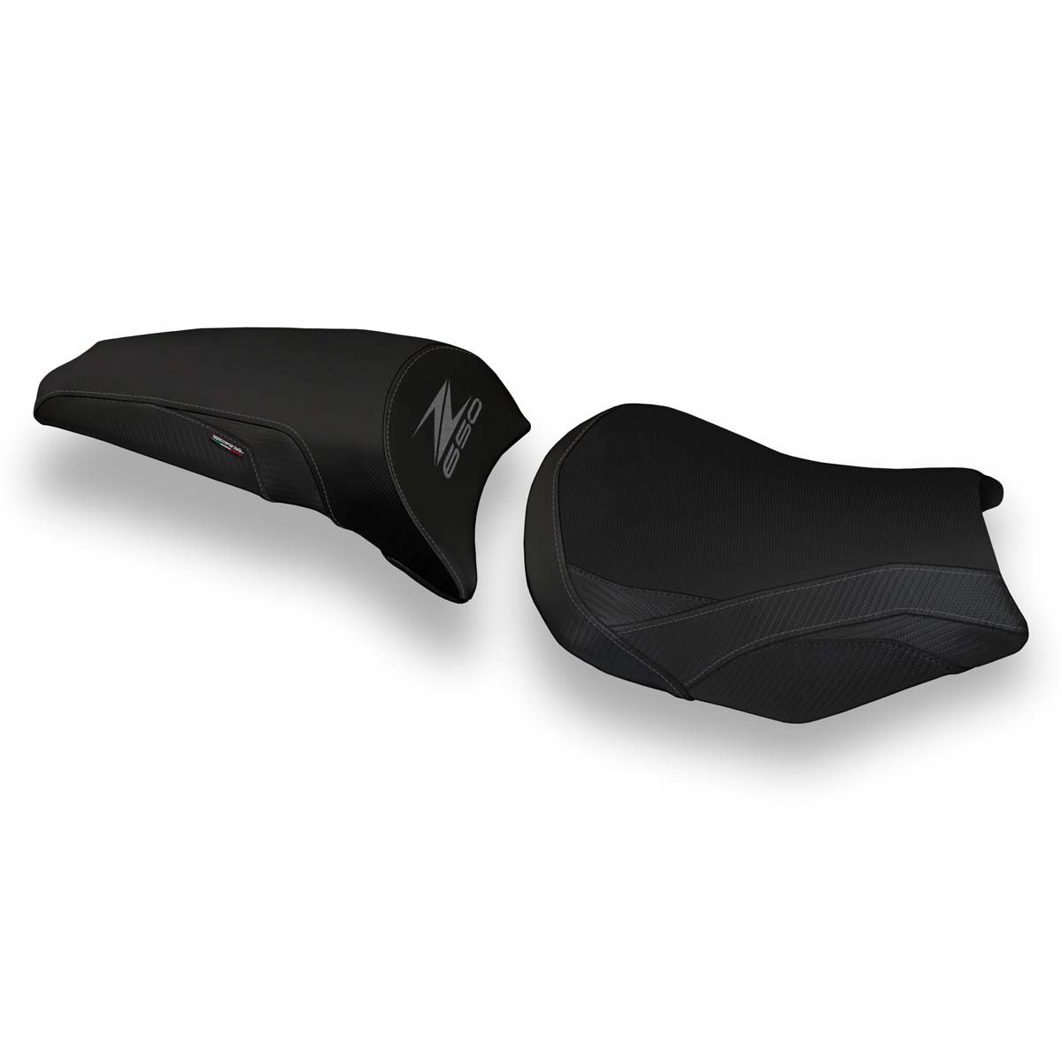Funda de asiento Kawasaki Z650 2017-2025 Tappezzeria Italia TPZ Comfort en negro
