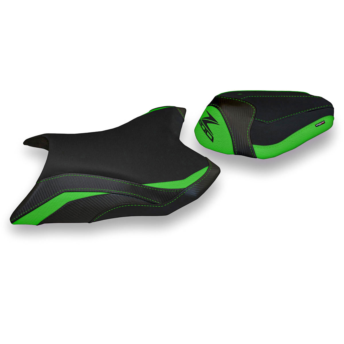 Kawasaki Z800 2013-2016 Seat Cover Tappezzeria Italia TPZ Comfort in Green and Black