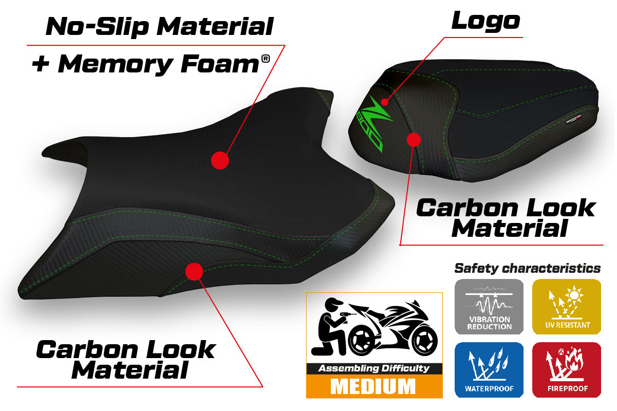 Kawasaki Z800 2013-2016 Seat Cover Tappezzeria Italia TPZ Comfort in Black