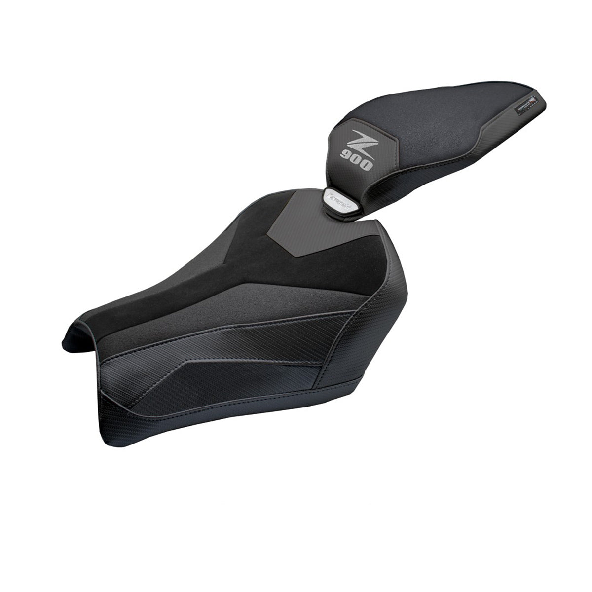 Funda de asiento Kawasaki Z900 2025 Tappezzeria Italia TPZ Velvet Ultragrip Black
