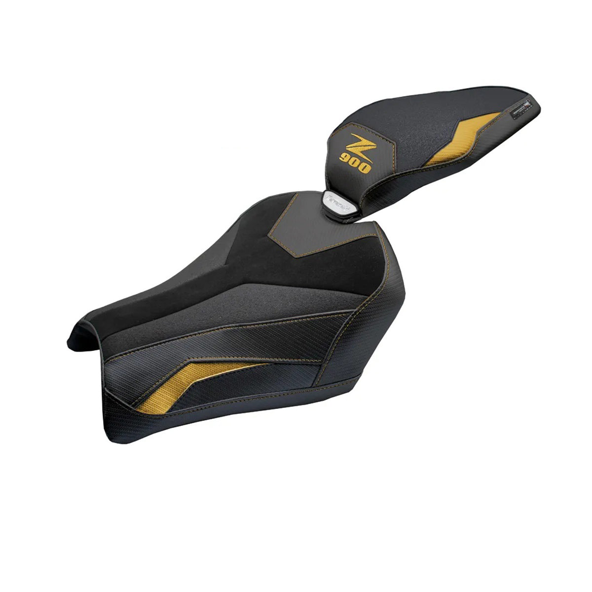Kawasaki Z900 2025-2026 Seat Cover TPZ Italia Velvet Ultragrip Gold Black