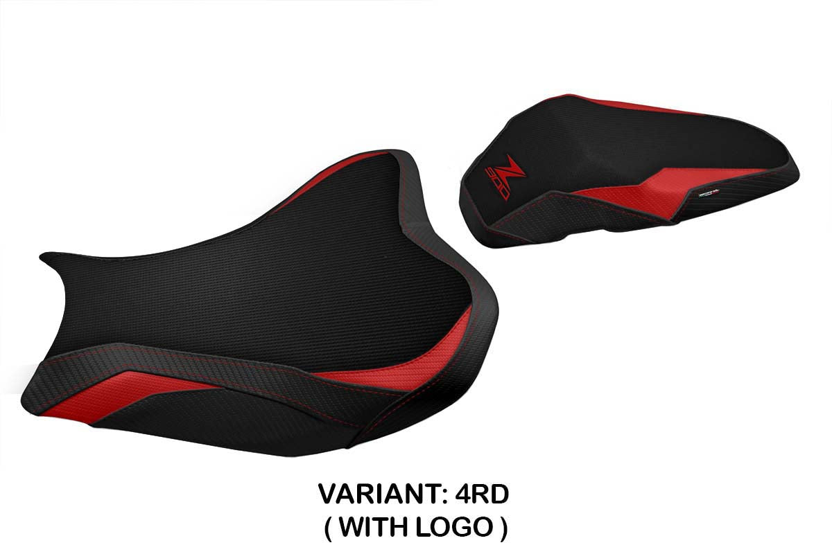 Kawasaki Z900 2017-2024 Seat Cover Tappezzeria Italia TPZ in Red and Black