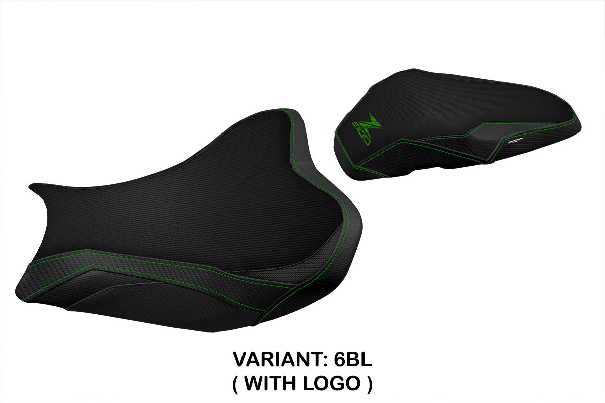 Funda de asiento Kawasaki Z900 2017-2024 Tappezzeria Italia TPZ en negro