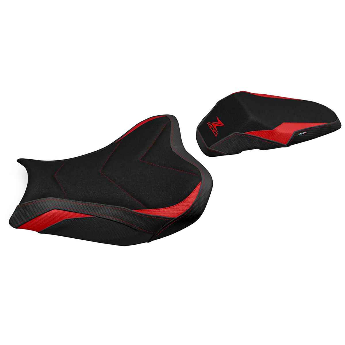 Kawasaki Z900 2017-2024 Seat Cover Tappezzeria Italia TPZ Ultragrip in Red and Black