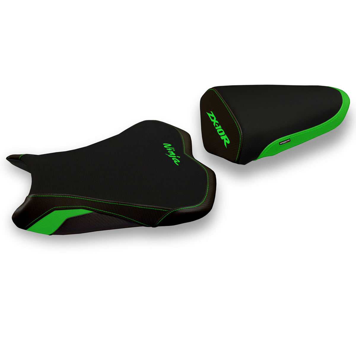 Kawasaki Ninja ZX10R 2008-2010 Seat Cover Tappezzeria Italia TPZ Comfort in Green and Black