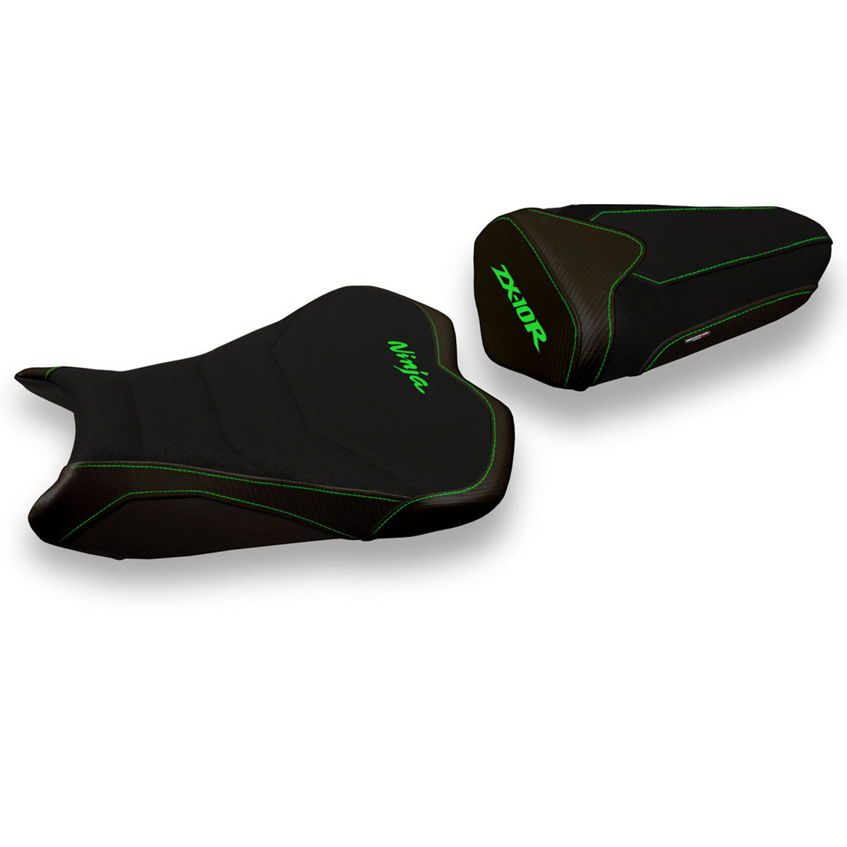 Funda de asiento Kawasaki Ninja ZX10R 2008-2010 Tappezzeria Italia TPZ Ultragrip en negro