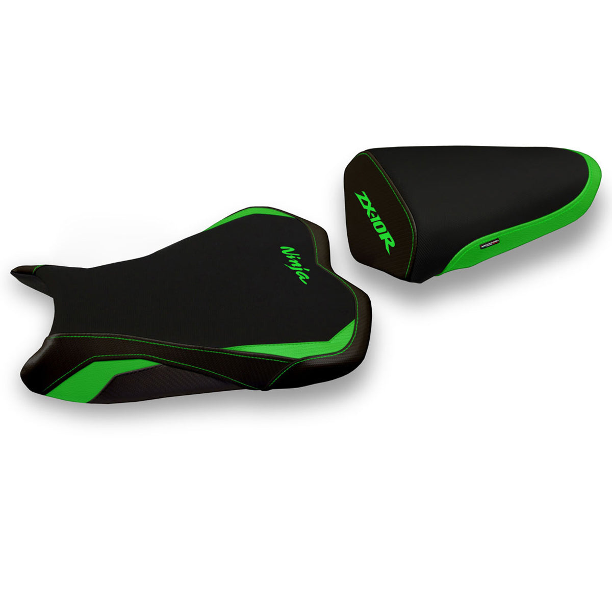 Kawasaki Ninja ZX10R 2008-2010 Seat Cover Tappezzeria Italia TPZ in Green and Black