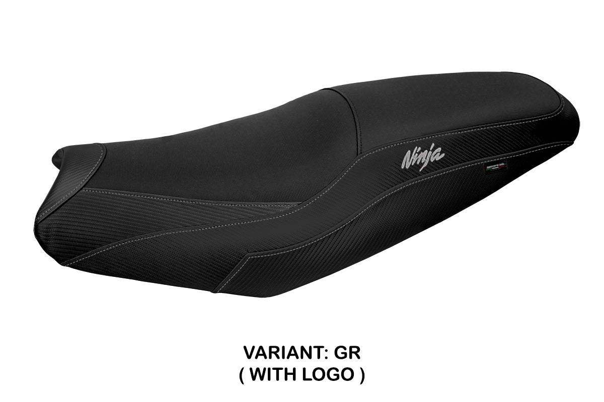 Funda de asiento Kawasaki ZX14R 2012-2024 Tappezzeria Italia TPZ Gris Negro