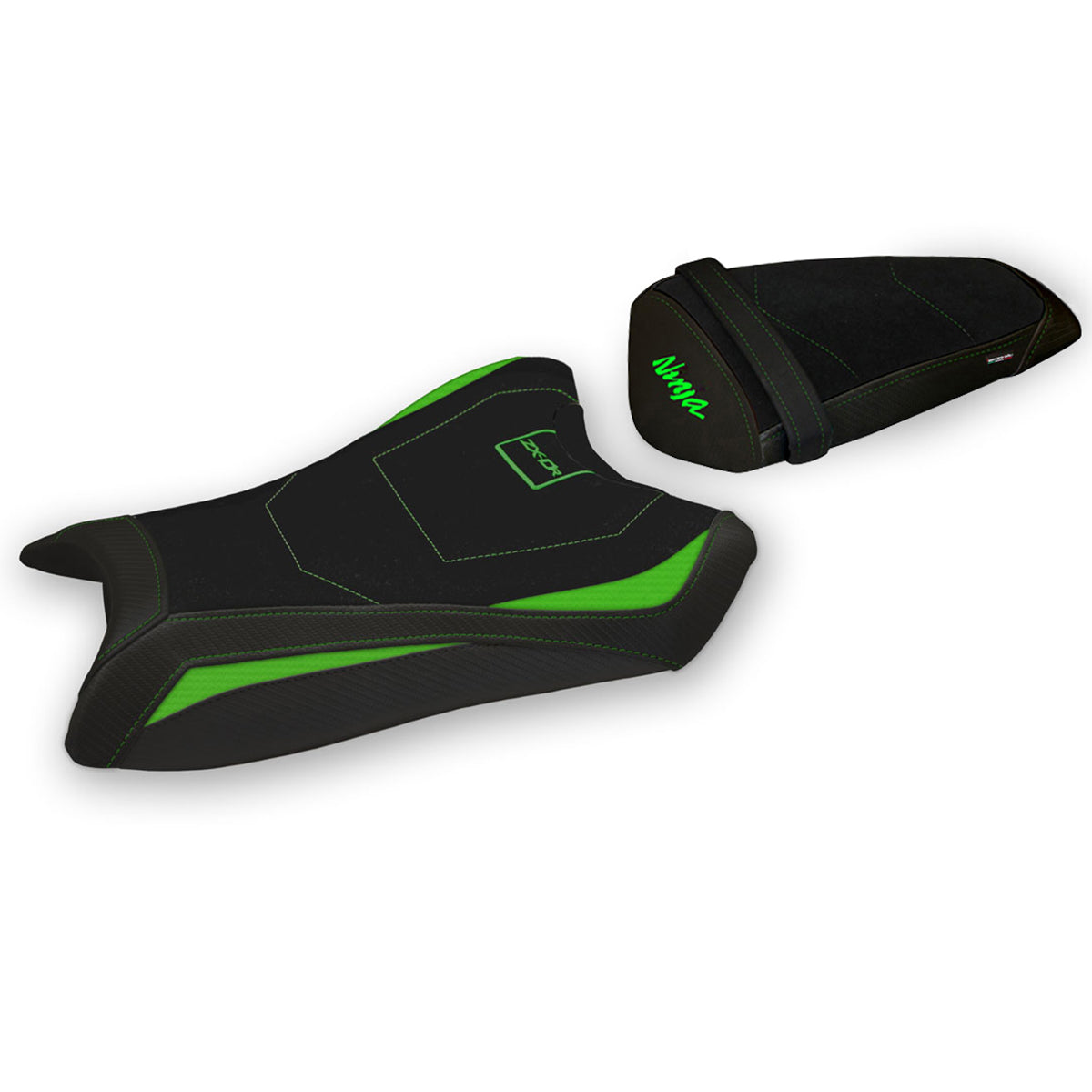 Funda de asiento Kawasaki Ninja ZX10R 2011-2015 Tappezzeria Italia TPZ Comfort en verde