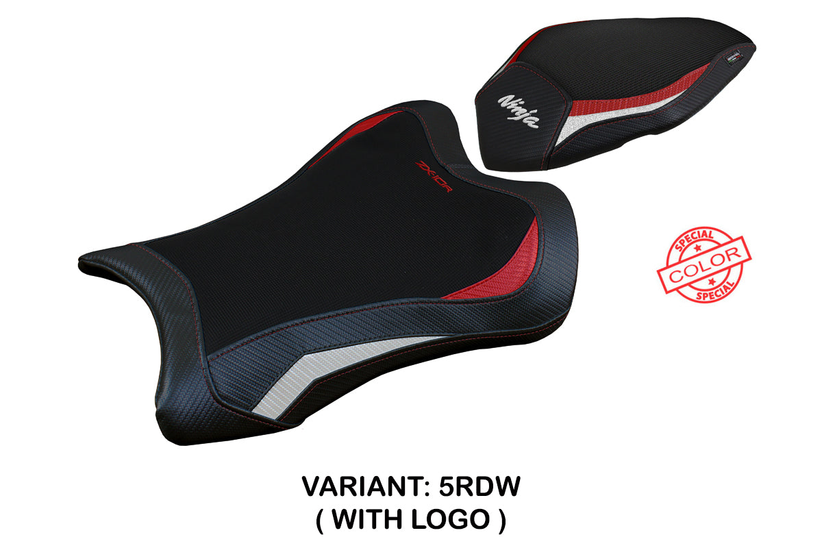 Kawasaki Ninja ZX10R 2021-2025 Seat Cover Tappezzeria Italia TPZ Red in White and Black