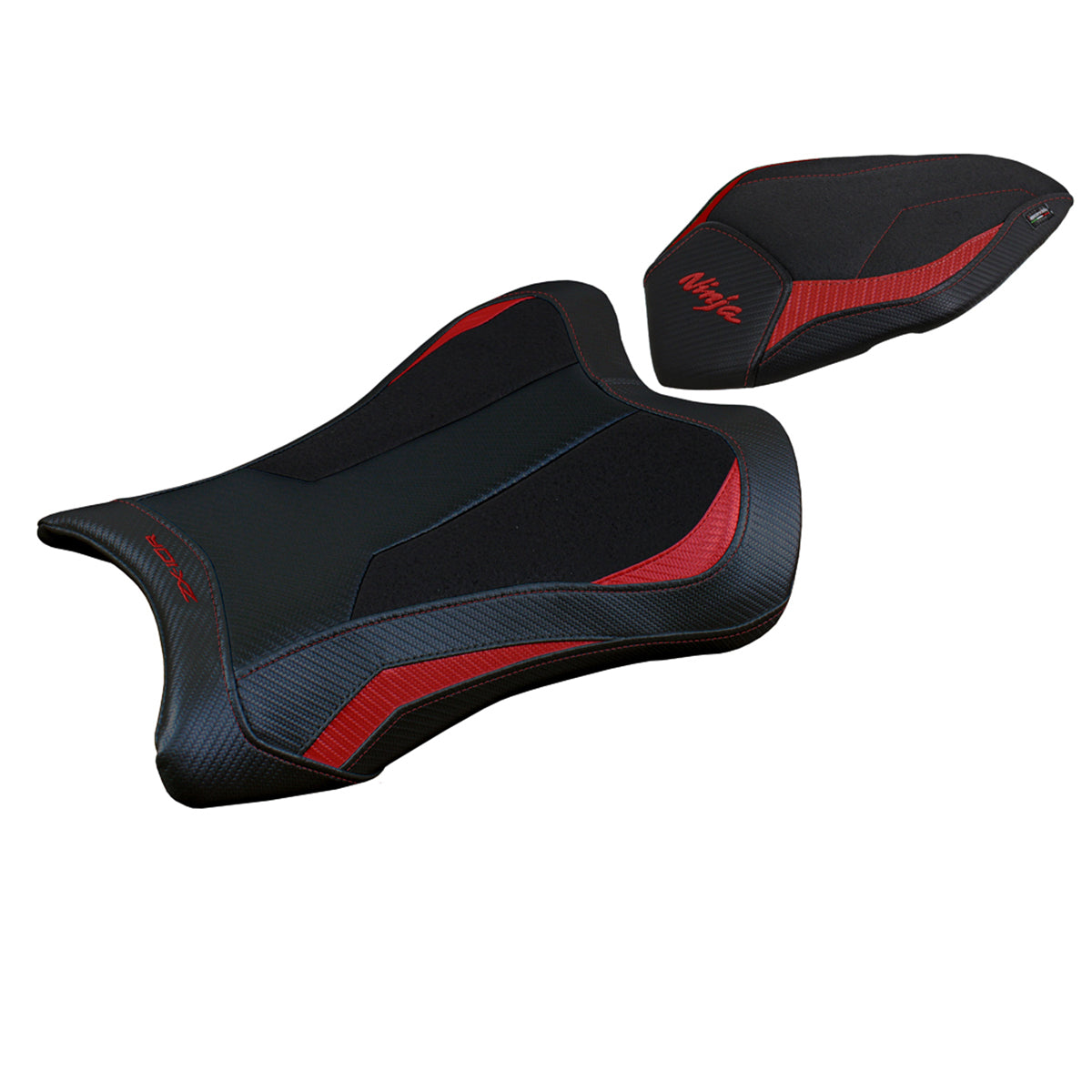 Kawasaki Ninja ZX10R 2021-2025 Seat Cover Tappezzeria Italia TPZ Ultragrip in Red and Black