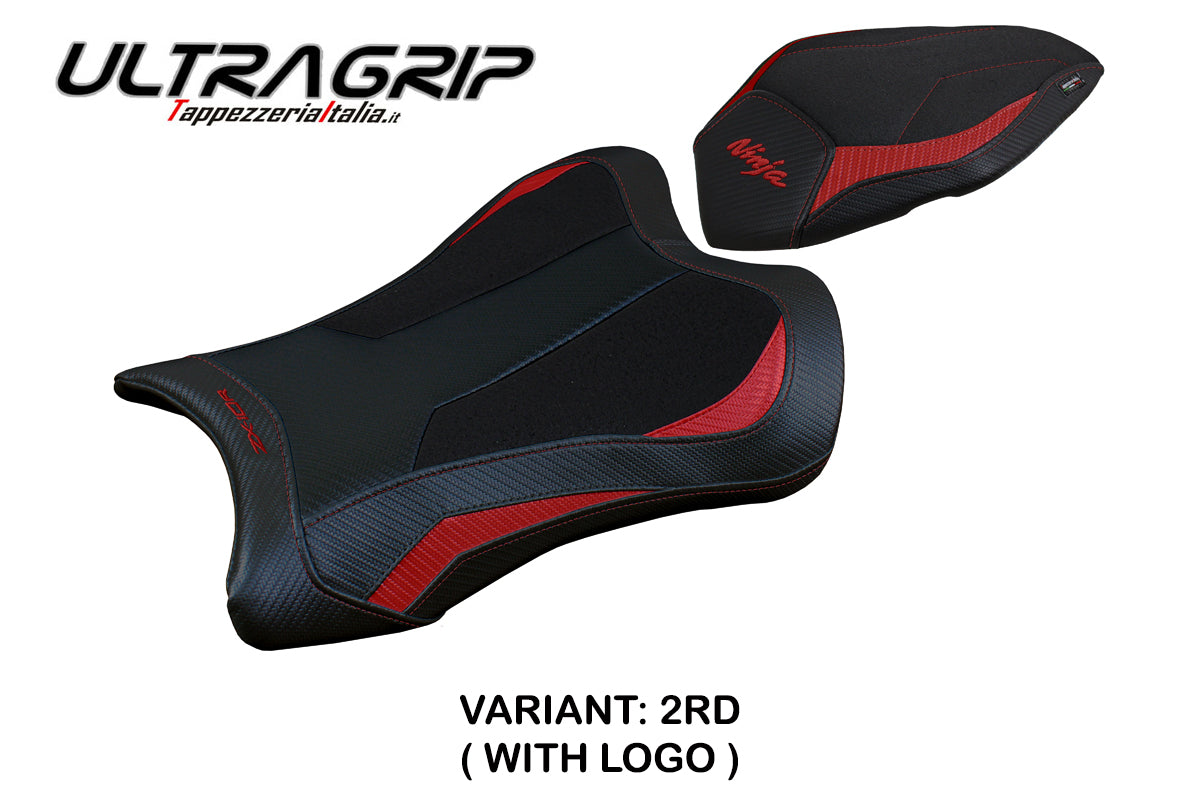 Kawasaki Ninja ZX10R 2021-2025 Seat Cover Tappezzeria Italia TPZ Ultragrip in Red and Black