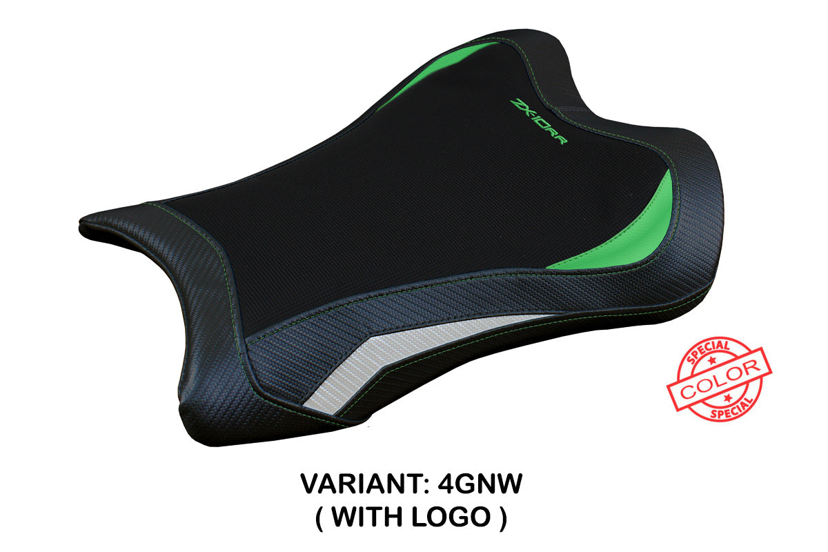 Kawasaki Ninja ZX10RR 2021-2025 Seat Cover Tappezzeria Italia TPZ in Green and White
