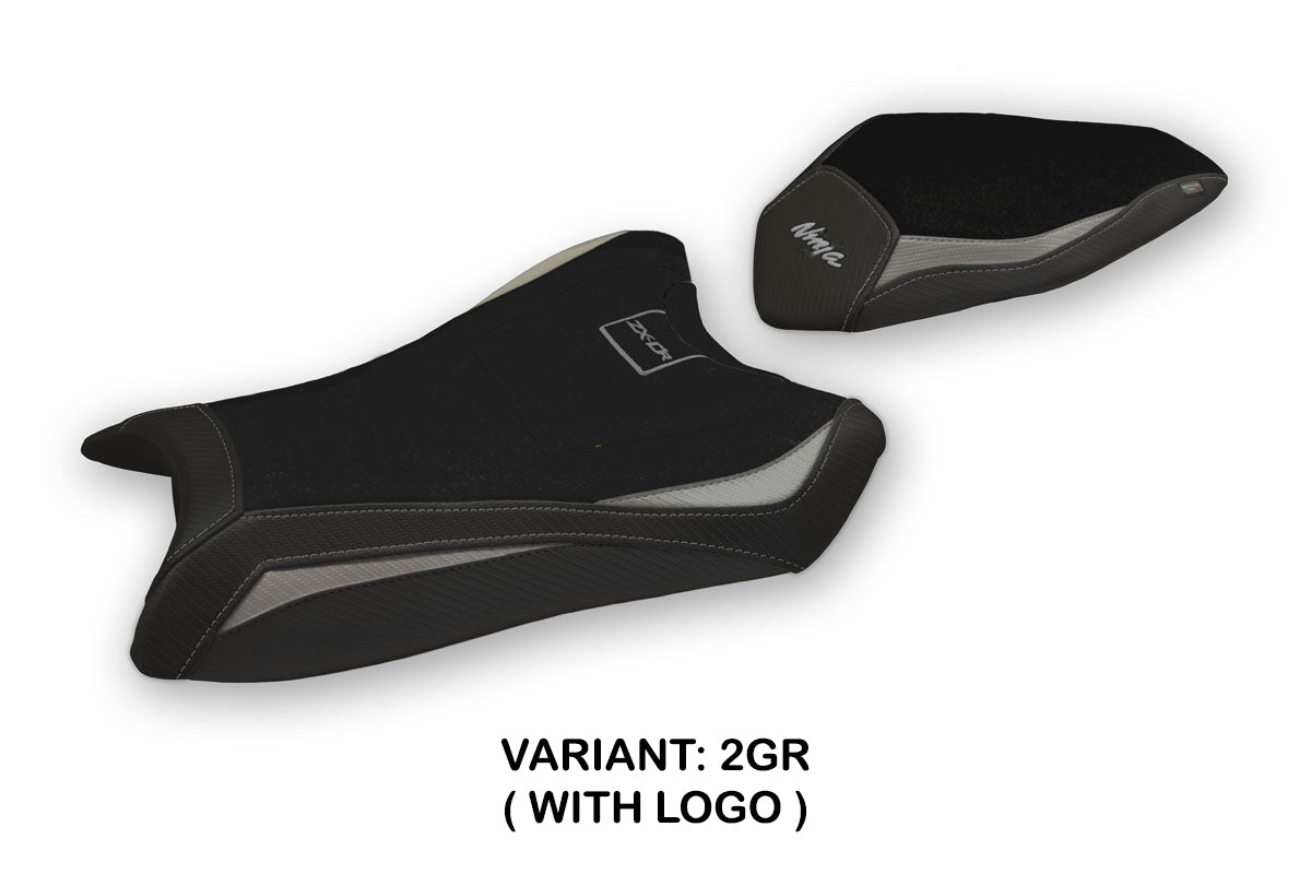 Kawasaki Ninja ZX10R 2016-2020 Seat Cover Tappezzeria Italia TPZ in Grey and Black