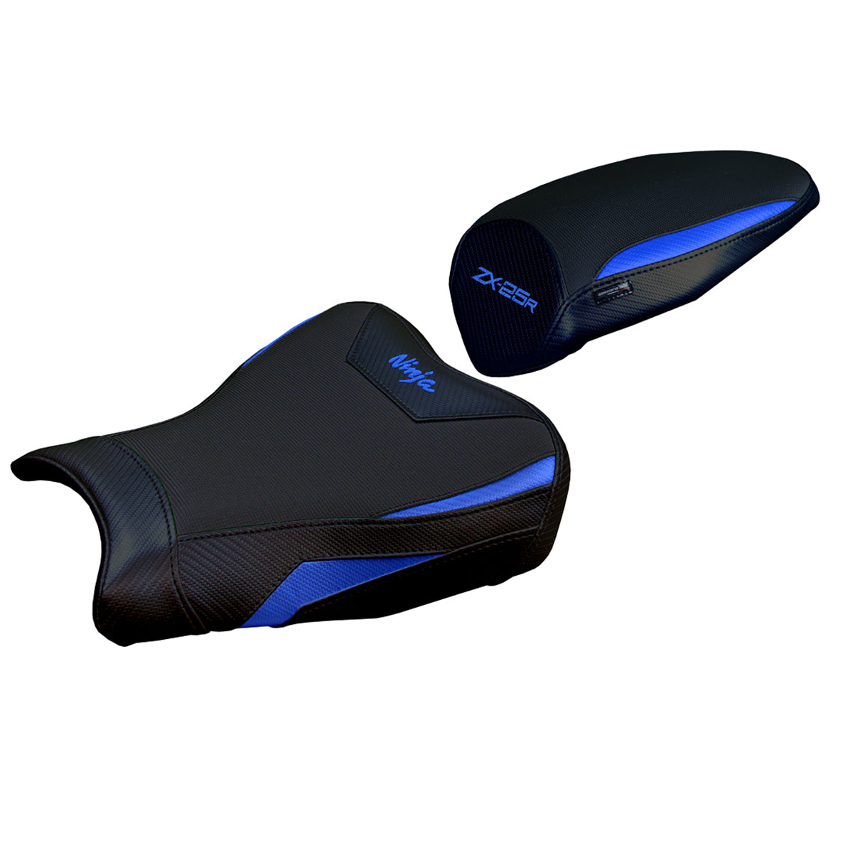 Funda de asiento Kawasaki ZX25R 2020-2025 Tappezzeria Italia TPZ en azul y negro