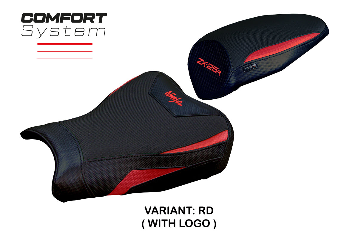 Funda de asiento Kawasaki ZX25R 2020-2025 Tappezzeria Italia TPZ Comfort en rojo