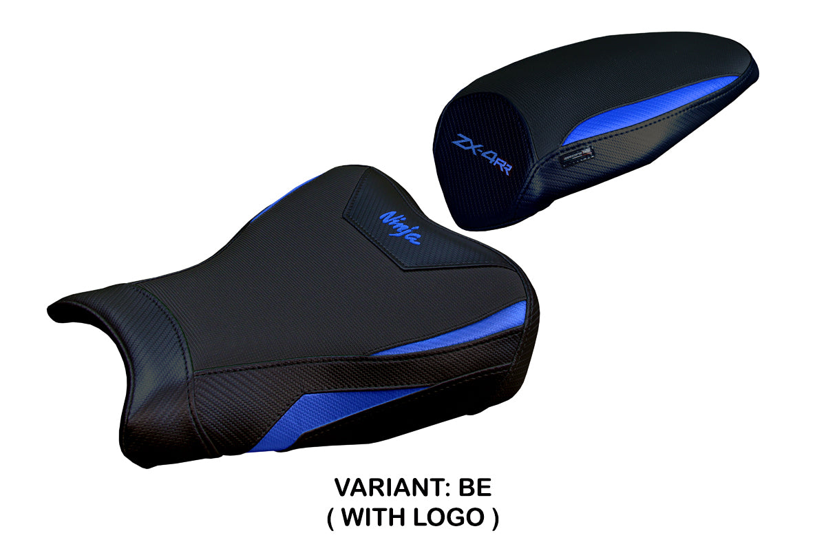 Funda de asiento Kawasaki ZX4RR 2023-2025 Tappezzeria Italia TPZ en azul y negro