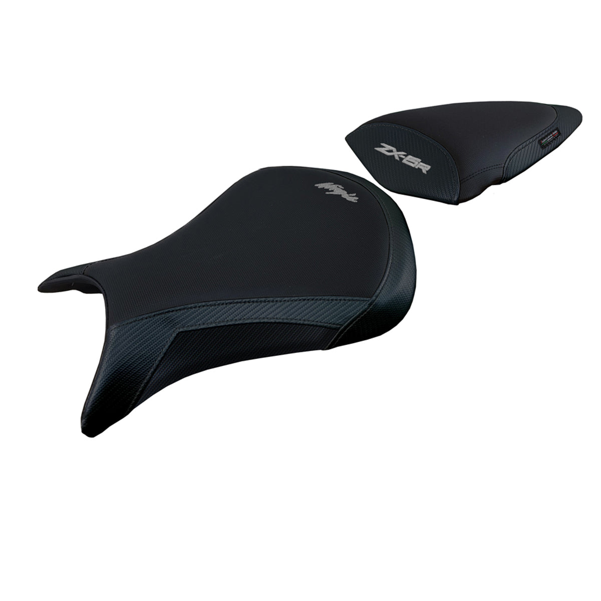 Kawasaki Ninja ZX6R 2007 2008 Seat Cover Tappezzeria Italia TPZ Comfort in Green and Black