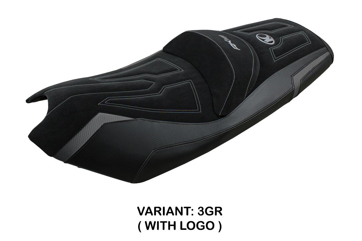 Kymco AK 550 2017-2024 Seat Cover Tappezzeria Italia TPZ in Grey and Black