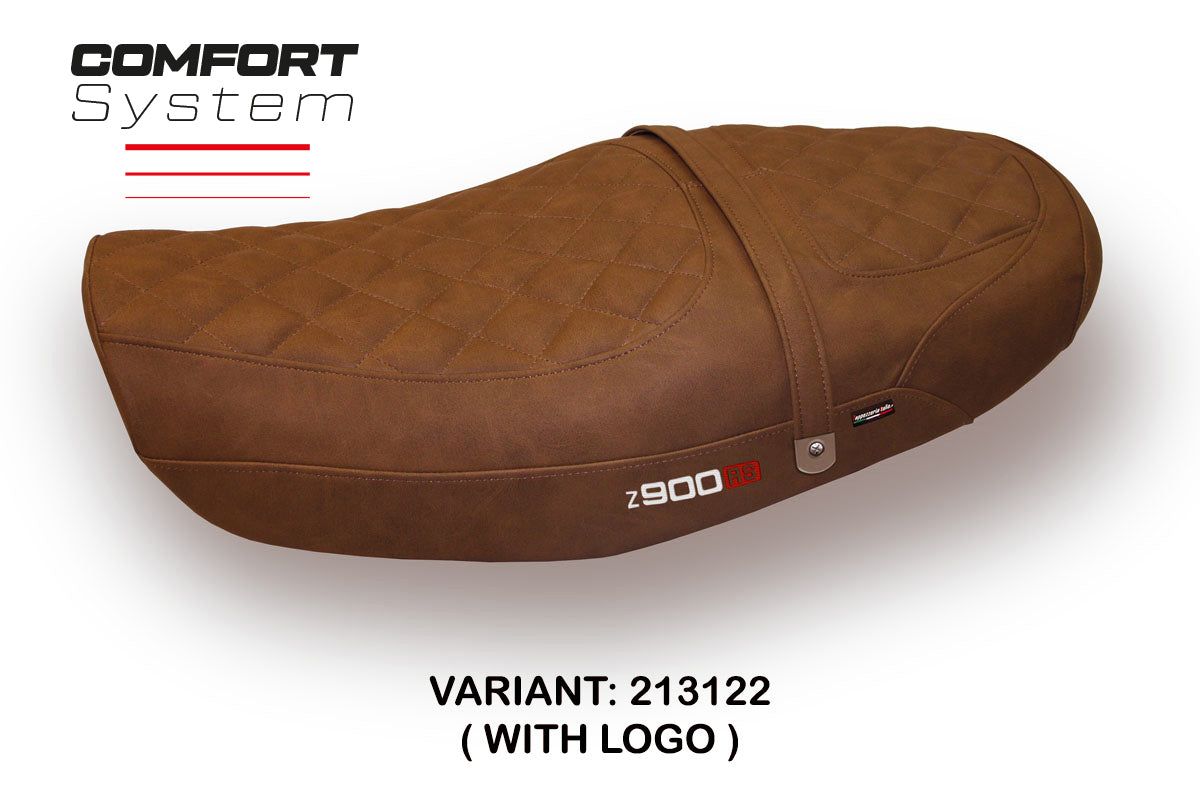 Funda de asiento Kawasaki Z900RS 2018-2025 Tappezzeria Italia TPZ Comfort Leather Brown