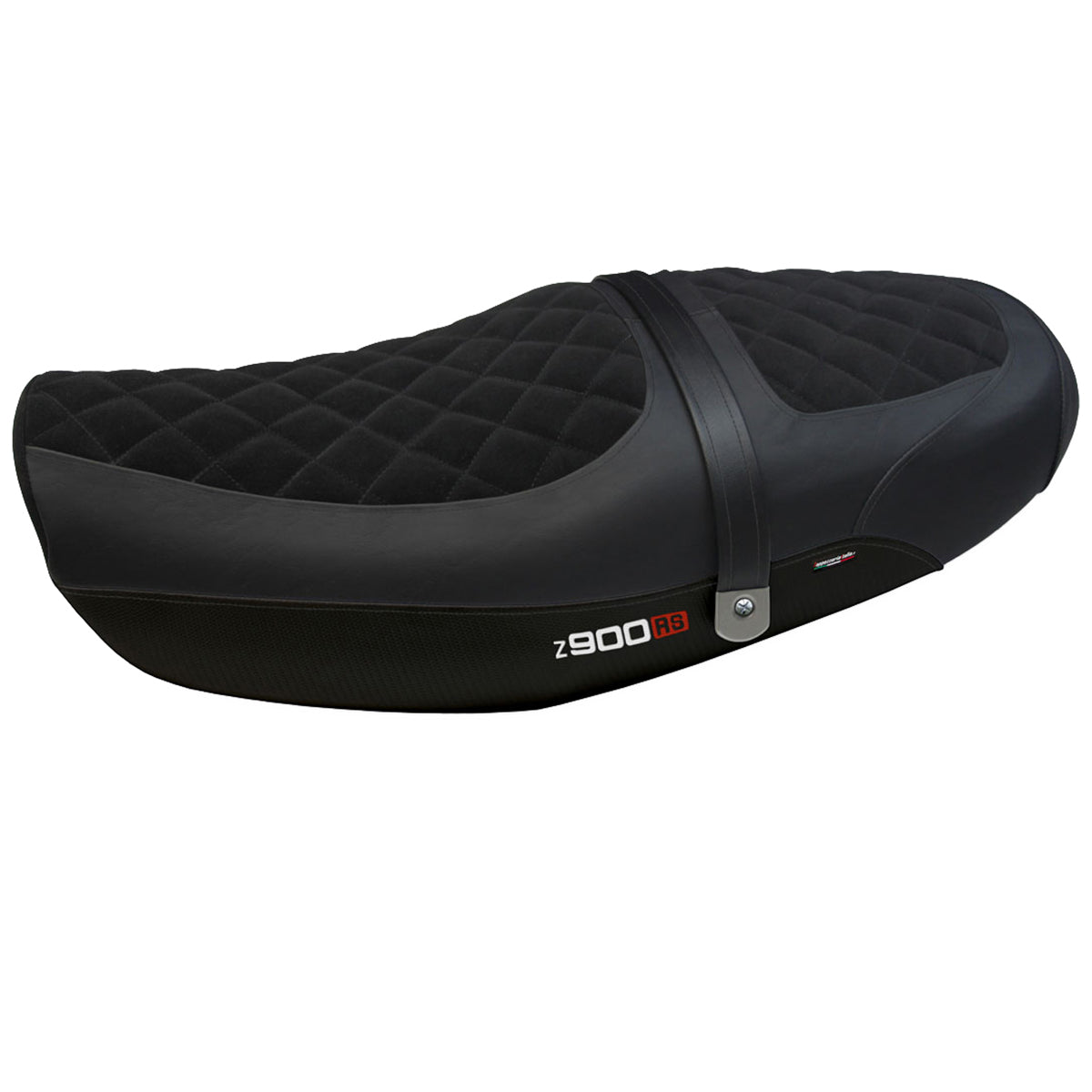 Funda de asiento Kawasaki Z900RS 2018-2025 Tappezzeria Italia TPZ Terciopelo Negro