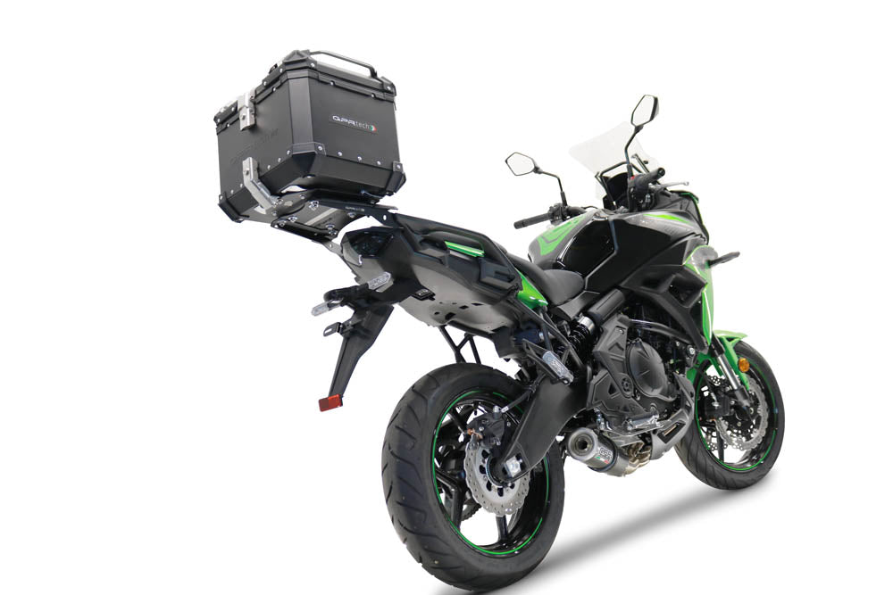 Kawasaki Versys 650 2015-2016 GPR Tech 35L Aluminum Top Case, Black with Mounting Plate - photo 2