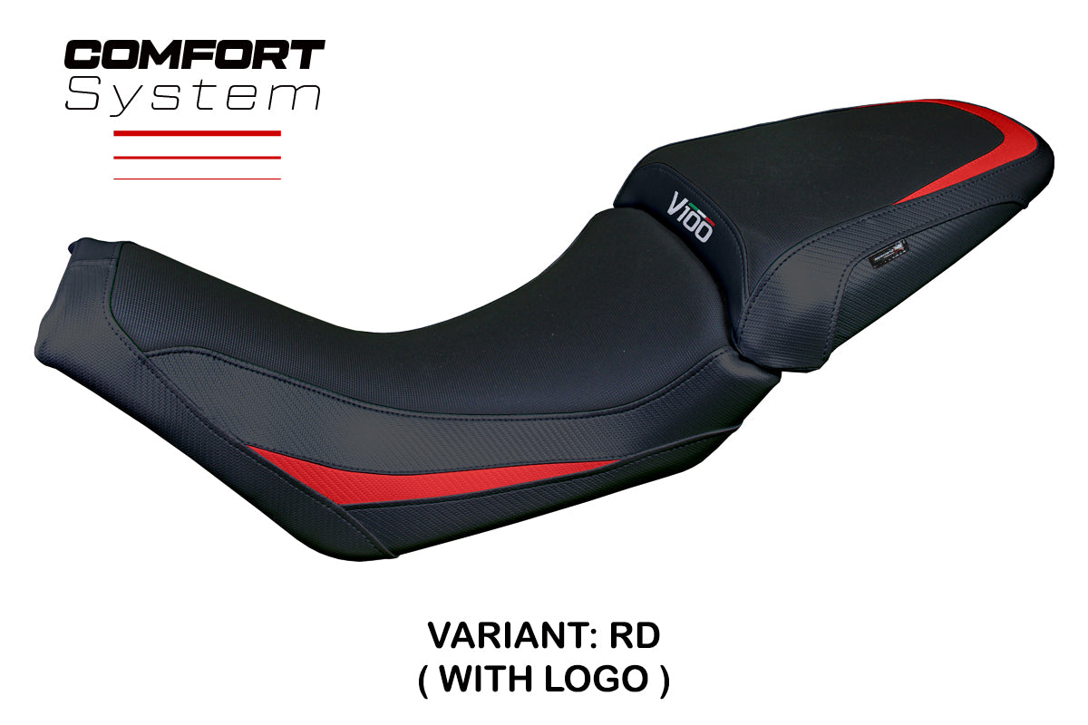 Moto Guzzi V100 Mandello 2022-2025 Seat Cover Tappezzeria Italia TPZ Comfort Red