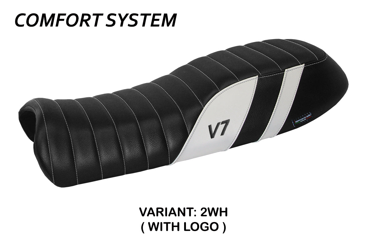 Moto Guzzi V7 2011-2020 Seat Cover Tappezzeria Italia TPZ Comfort in White