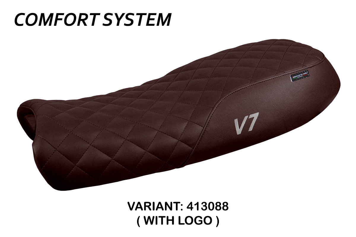 Moto Guzzi V7 2011-2020 Seat Cover Tappezzeria Italia TPZ Comfort in Dark Brown