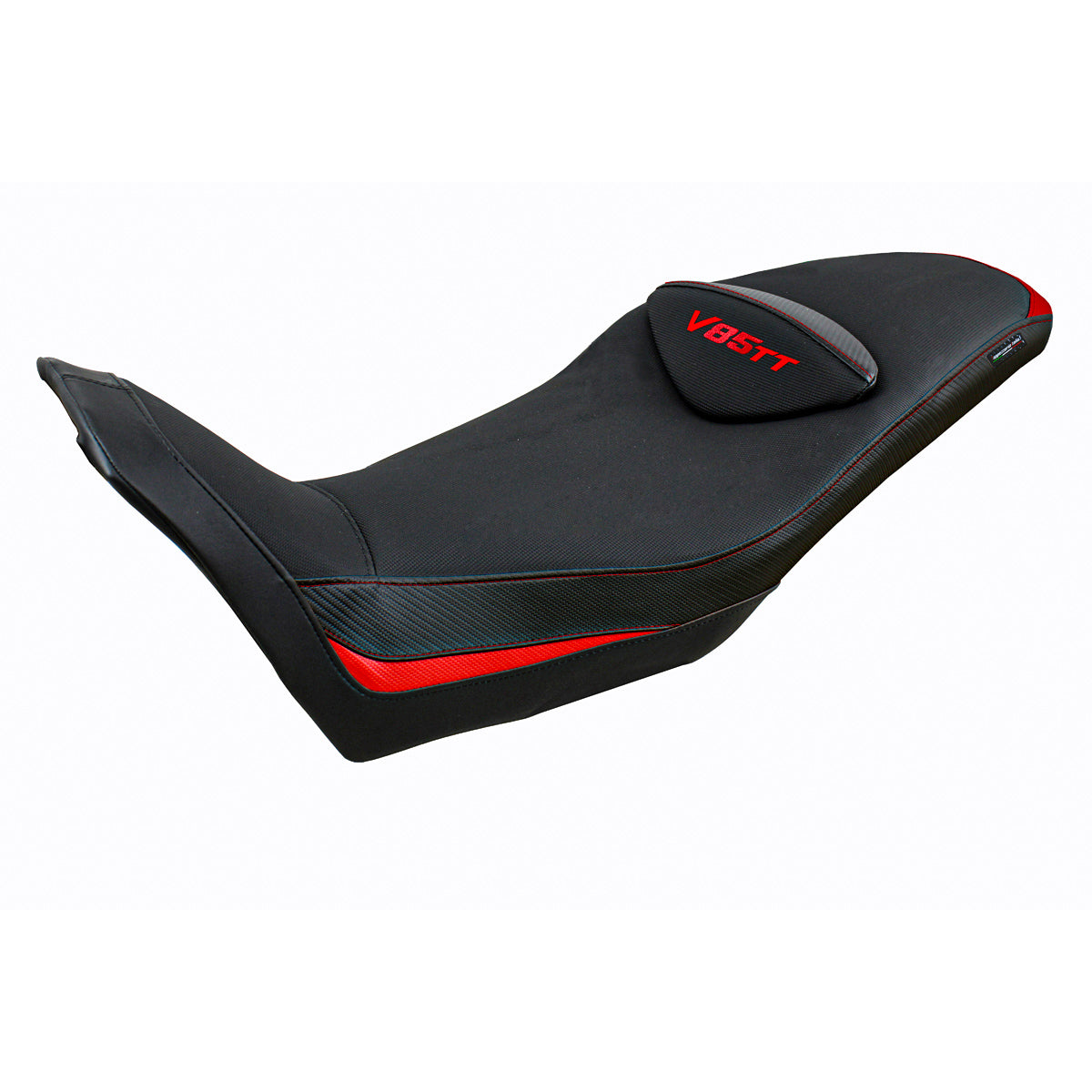 Moto Guzzi V85TT 2019-2025 Seat Cover Tappezzeria Italia TPZ in Red and Black
