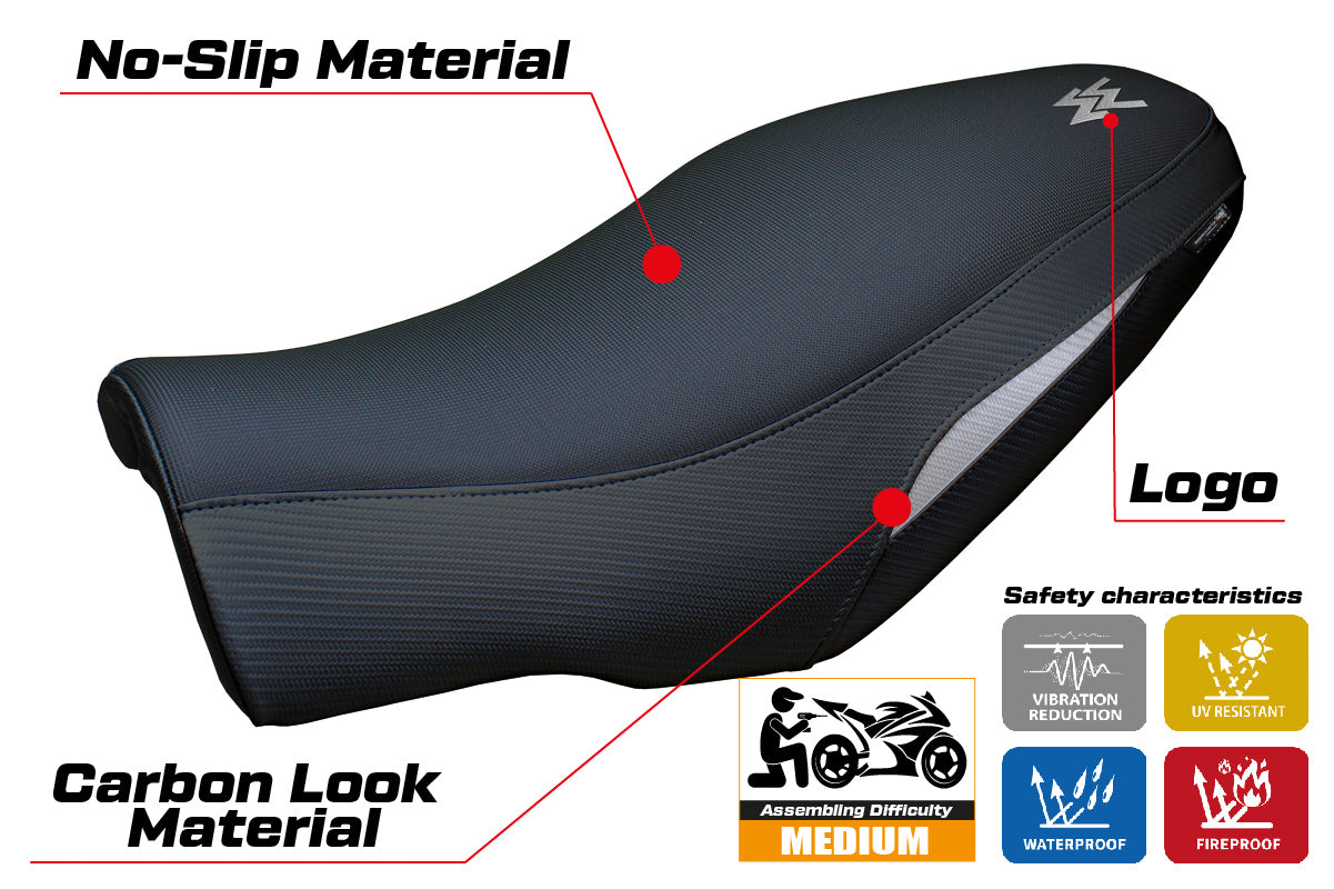 Funda Asiento Moto Morini Seiemmezzo 2022-2025 Tappezzeria Italia TPZ en Plata