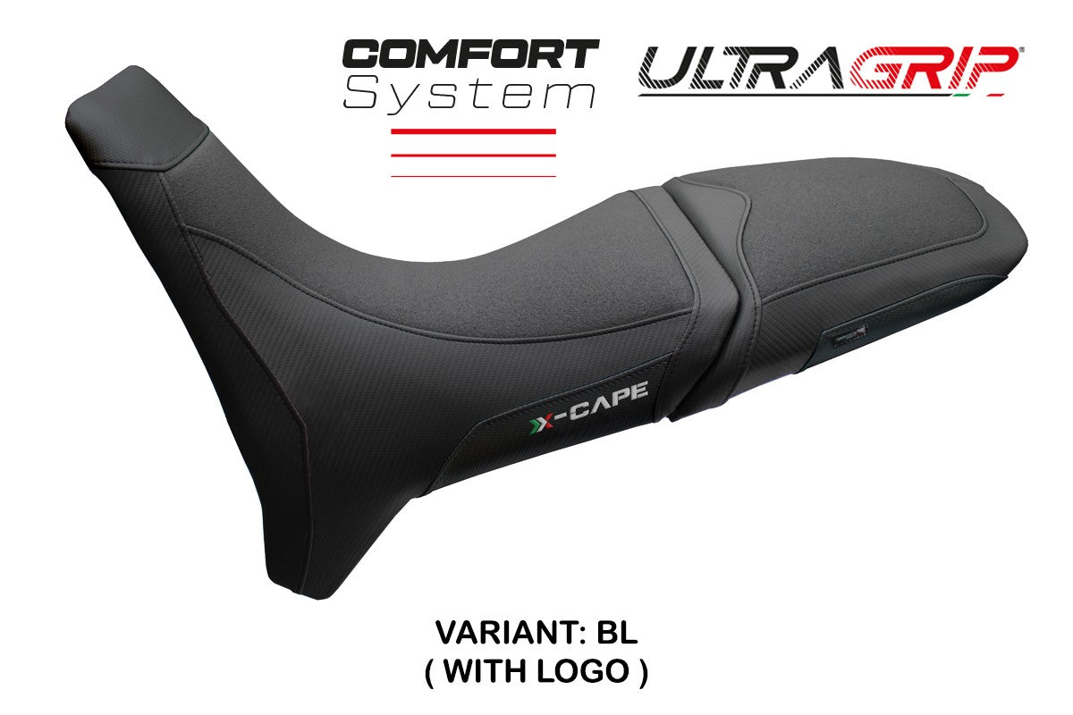 Moto Morini X Cape 650 700 2021-2025 Seat Cover Tappezzeria Italia TPZ Comfort Grip Black