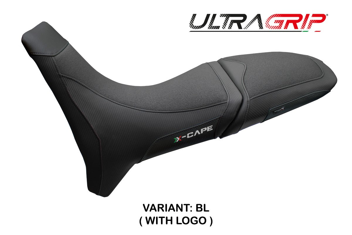 Funda Asiento Moto Morini X Cape 650 700 2021-2025 Tappezzeria Italia TPZ Ultragrip Negro