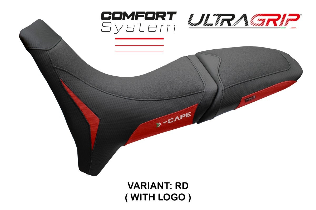 Moto Morini X-Cape 700 2025-2026 Seat Cover TPZ Italia Ultragrip Comfort Red Black